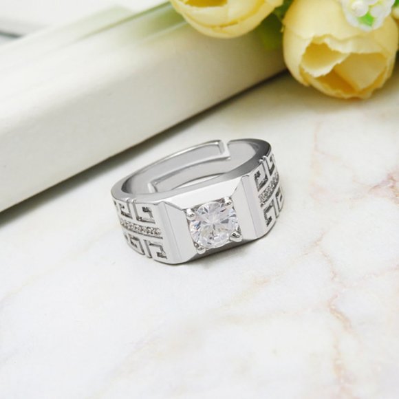 men silver ring - Picture 2 of 3